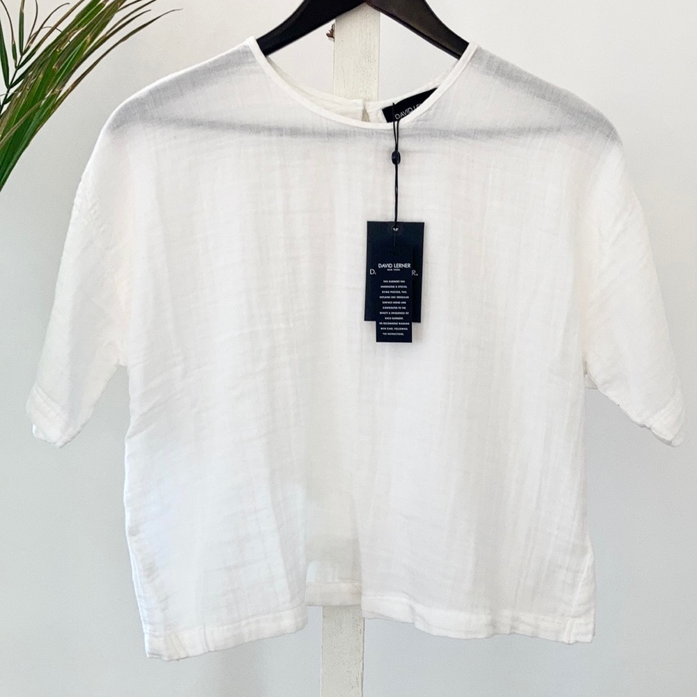 David Lerner Overlap Simone Crop Tee